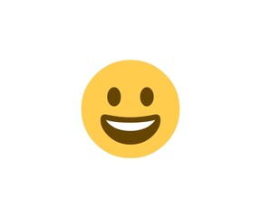 Fototapeta premium 3d happy yellow smiley face icon