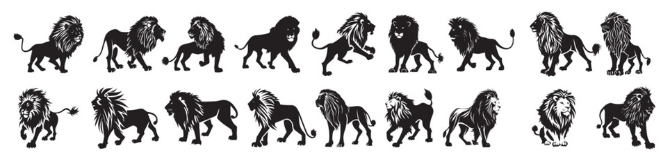  lion king silhouette black logo animals silhouettes icons © Zimal