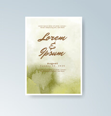 Luxury Watercolor wedding invitation card for you 