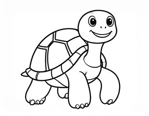turtle on white background