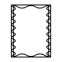 Vector black line icon for Decorative border