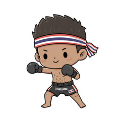 Chibi Muay Thai Boy Boxing