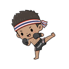 Chibi Muay Thai Boy Boxing