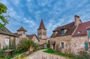 Obraz premium Carennac is a French town and commune, in the Midi-Pyrénées region, Lot department, in the district of Gourdon and canton of Vayrac