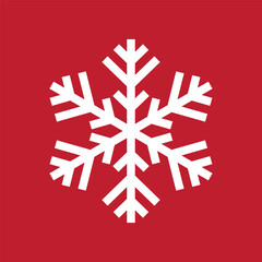 Basic Simple Minimalist Snowflake 9th Style for Christmas. Editable Icon Vector