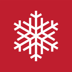 Basic Simple Minimalist Snowflake 16th Style for Christmas. Editable Icon Vector