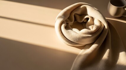 Cozy Spiral Knit with Warm Tones