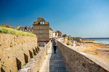 Saint Malo, France. Ramparts view	