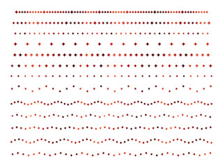 四角星、ライン2、10赤