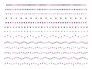 四角星、ライン2、13紫