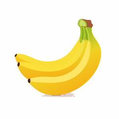 bananas isolated on white background