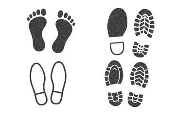 Footprints and Shoe Prints Collection