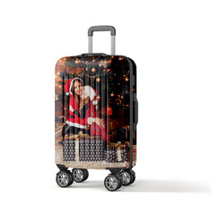 Festive Christmas Themed Travel Suitcase