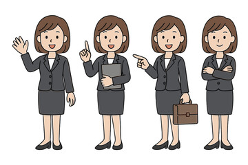 Four Businesswomen Posing