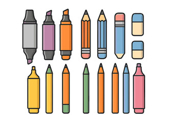 Stationery Icons Set