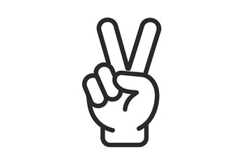 Fototapeta premium Victory Hand Gesture