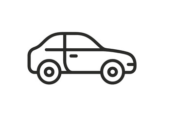 Fototapeta premium Car icon on a grey background