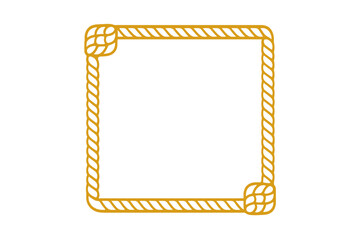 Ornate Golden Rope Border with Gradient Background