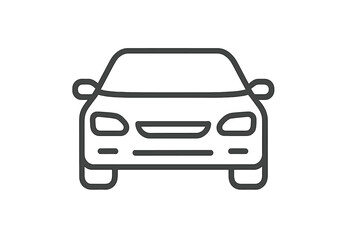 Car icon on grey gradient background