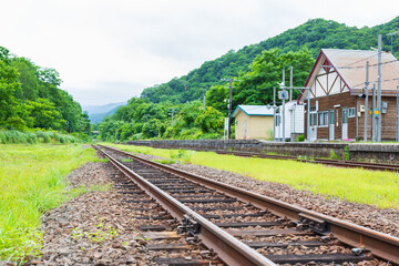 Fototapeta premium 空知地方、鉄道の名残