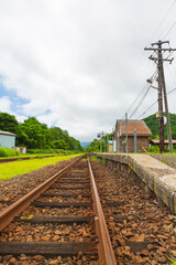 Obraz premium 空知地方、鉄道の名残