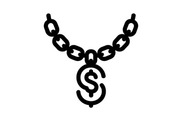 Obraz premium Abstract Black and White Gradient Silhouette