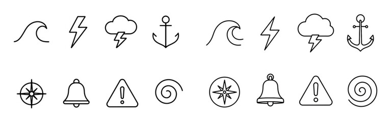 Sea Storm Icons