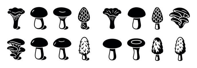 Mushroom Icon Grid