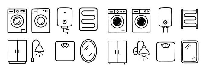 Bathroom Appliance Icons