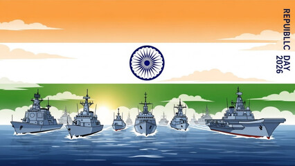 Indian Navy Ships Celebrate Republic Day 2026 with Patriotic Pride and Naval Fleet in Action