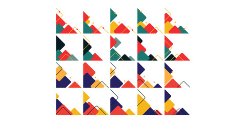 Fototapeta premium Geometric Business Corner Illustration