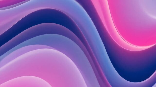 Abstract Wavy Background with Pink Purple Blue Gradient Waves.