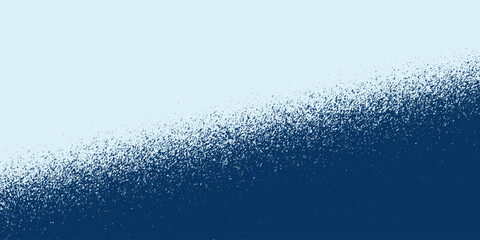 Blue noise grain background, pointillism gradient or dotwork pattern, vector dot effect. Halftone noise grain or speckled texture.