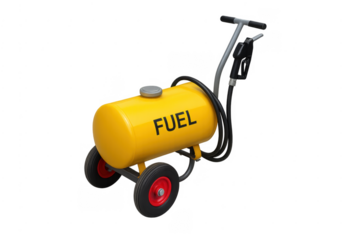 Portable fuel tank cart for mobile refueling