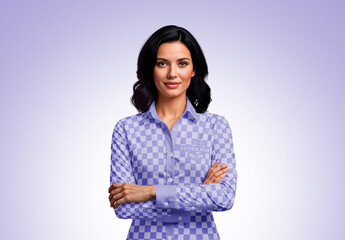 Confident Professional Woman In Tailored Shirt Mockup