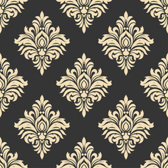 damask seamless pattern vector for wallpaper, this damask pattern vector is ideal for textiles, packaging and elegant damask pattern vector prints