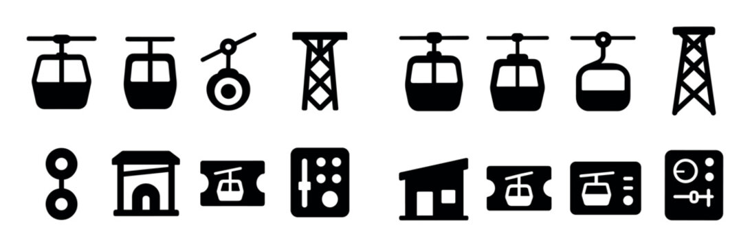 Cable Car Icons