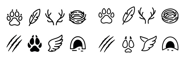 Minimalist Forest Icons