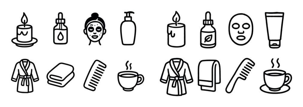 Self-Care Doodle Icons