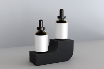 Dropper Bottle Mockup to showcase your designs for clients