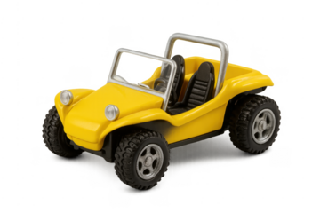 Yellow beach buggy toy car for children playing