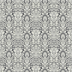 Vintage Floral patterns seamless background border embroidery ethnic batik retro. Flower motifs paisley batik. Brown silhouette  watercolour flowers ikat design hand drawn. Vector illustration. 