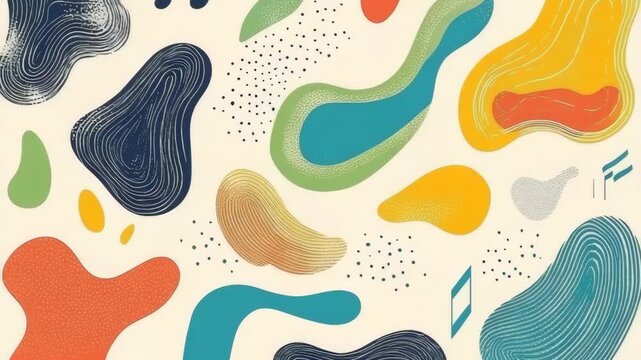 selective focus vibrant abstract paint blotches artistic background