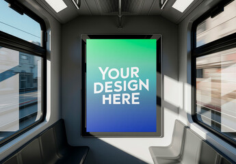 Subway Interior Poster Mockup Billboard