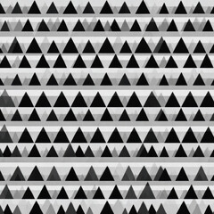 Minimalist Black and White Triangle Geometric Pattern
