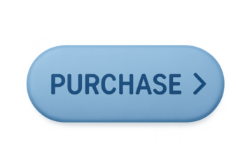 Purchase button element showing call to action for online shopping, e-commerce, web, and ui design, transparent background