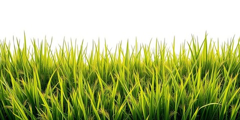Continuous, unbroken grassy outline against a bright backdrop,  design,  abstract