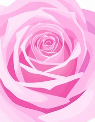 Close-up view of a beautiful pink rose, showcasing intricate petal details and vibrant colors.