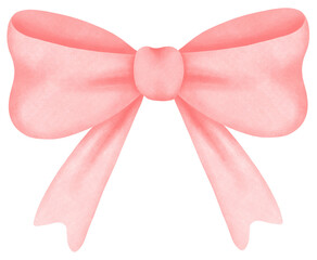 Coquette Valentine soft pastel watercolor Ribbon elements