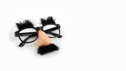 Funny Fake Nose and Glasses Disguise.